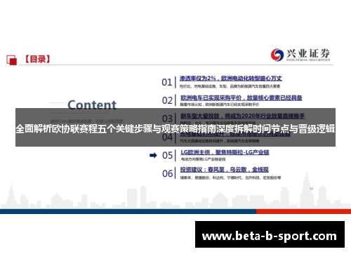 全面解析欧协联赛程五个关键步骤与观赛策略指南深度拆解时间节点与晋级逻辑